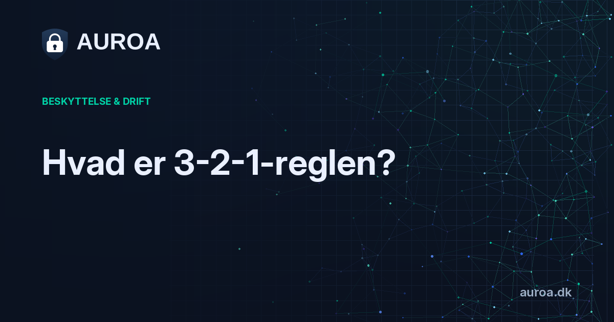 Hvad er 3-2-1-reglen?