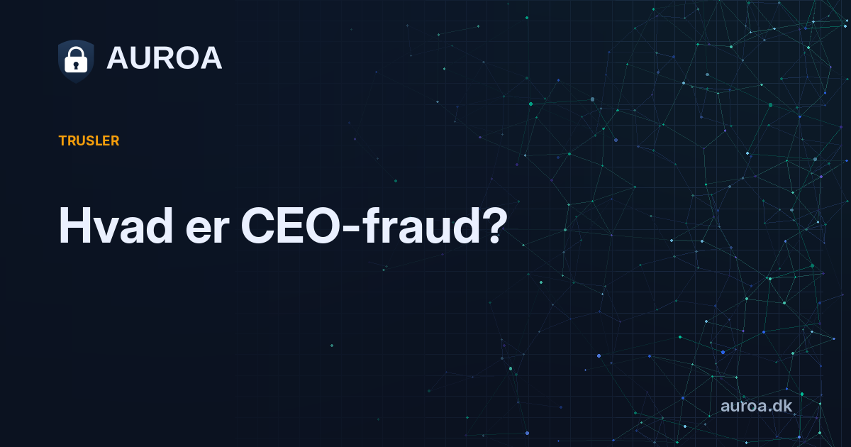 Hvad er CEO-fraud?